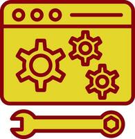 Web maintenance Vector Icon Design