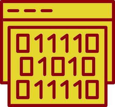 diseño de icono de vector de código binario