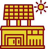 solar casa vector icono diseño
