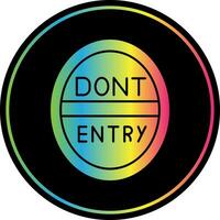 Do Not Enter Vector Icon Design