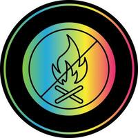 No Fire Allowed Vector Icon Design