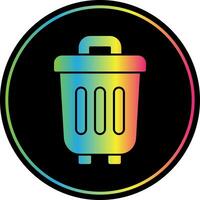 diseño de icono de vector de bote de basura