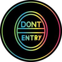 Do Not Enter Vector Icon Design