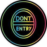 Do Not Enter Vector Icon Design