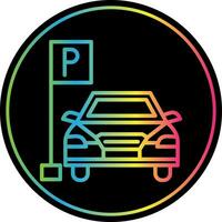 diseño de icono de vector de aparcamiento de coche