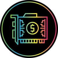 Gpu mining Vector Icon Design