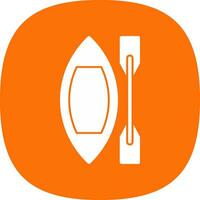 Canoe Vector Icon Design