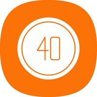 Speed Limit Vector Icon Design