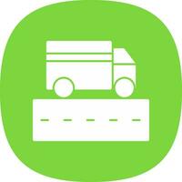 Truck Lane Vector Icon Design