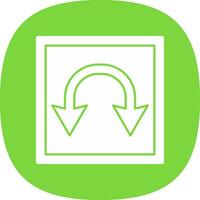 Double Curve Vector Icon Design