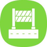 Road Block Vector Icon Design