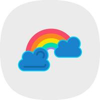 diseño de icono de vector de arco iris