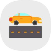 Car Lane Vector Icon Design