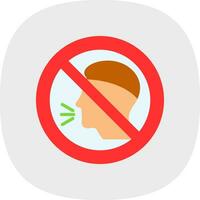 No Talking Vector Icon Design