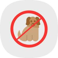 No mascotas permitido vector icono diseño