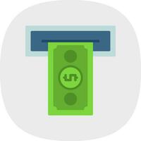 Cash withdrawal Vector Icon Design