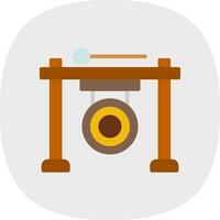 Gong Vector Icon Design