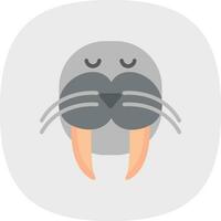 Walrus Vector Icon Design