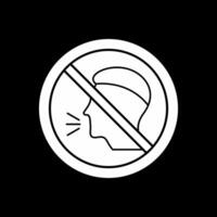 No Talking Vector Icon Design