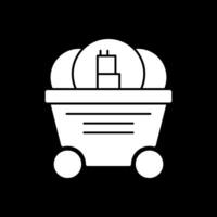 Mine cart Vector Icon Design