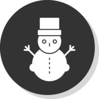 diseño de icono de vector de muñeco de nieve