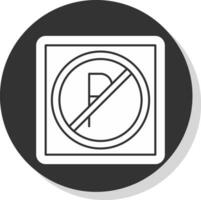 No Parking Vector Icon Design