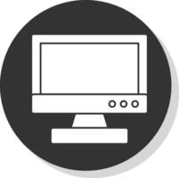 Tv monitor Vector Icon Design