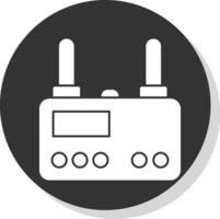 Wireless router Vector Icon Design