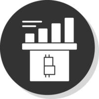 Cryptocurrency growing up Vector Icon Design