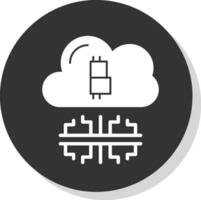 Cloud mining Vector Icon Design