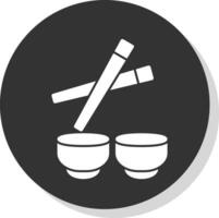 Chopsticks Vector Icon Design