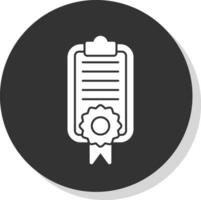 diseño de icono de vector de certificado