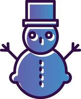 Snowman Vector Icon Design