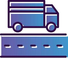 Truck Lane Vector Icon Design