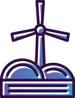 Windmill Vector Icon Design