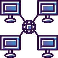 Local network Vector Icon Design