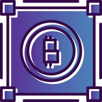 Distributed ledger Vector Icon Design