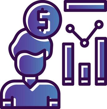 Trader Vector Icon Design