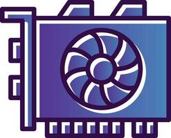 Gpu mining Vector Icon Design