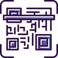 qr código escanear vector icono diseño