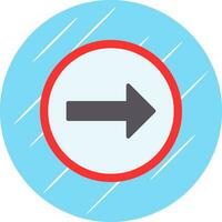 Turn Right Vector Icon Design