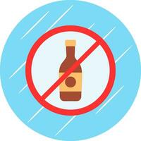 No Alcohol Vector Icon Design