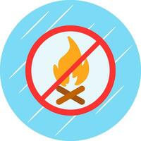 No Fire Allowed Vector Icon Design