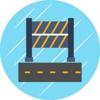 Road Block Vector Icon Design