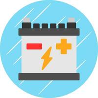 Car battery Vector Icon Design