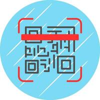 Qr code scan Vector Icon Design