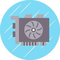 gpu minería vector icono diseño