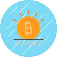 Bitcoin encryption Vector Icon Design