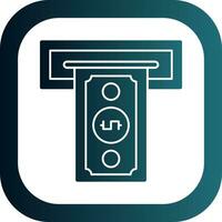 Cash withdrawal Vector Icon Design