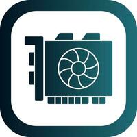 Gpu mining Vector Icon Design